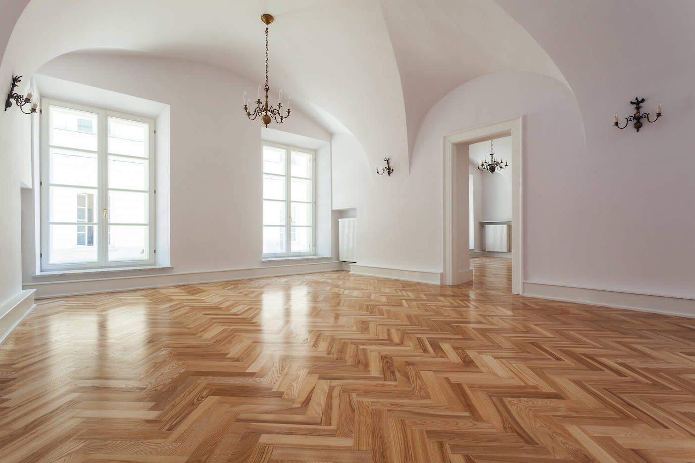 Solid oak floor pnstallation